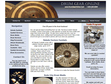 Tablet Screenshot of drumgearonline.com